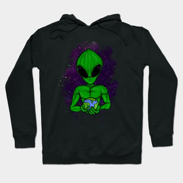 alien Hoodie by Amartwork